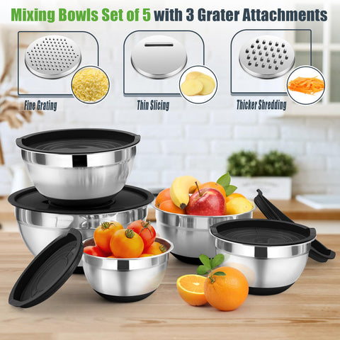 P&P CHEF one and a half quart mixing bowl with airtight lid for quick meal prep.