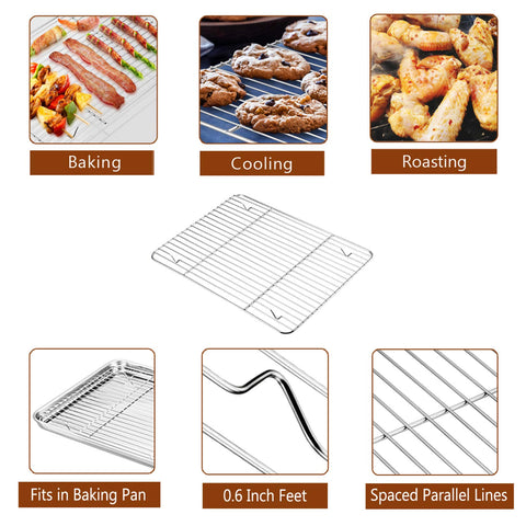 P&P CHEF roasting pan shows deep rim and dimensions to minimize spills