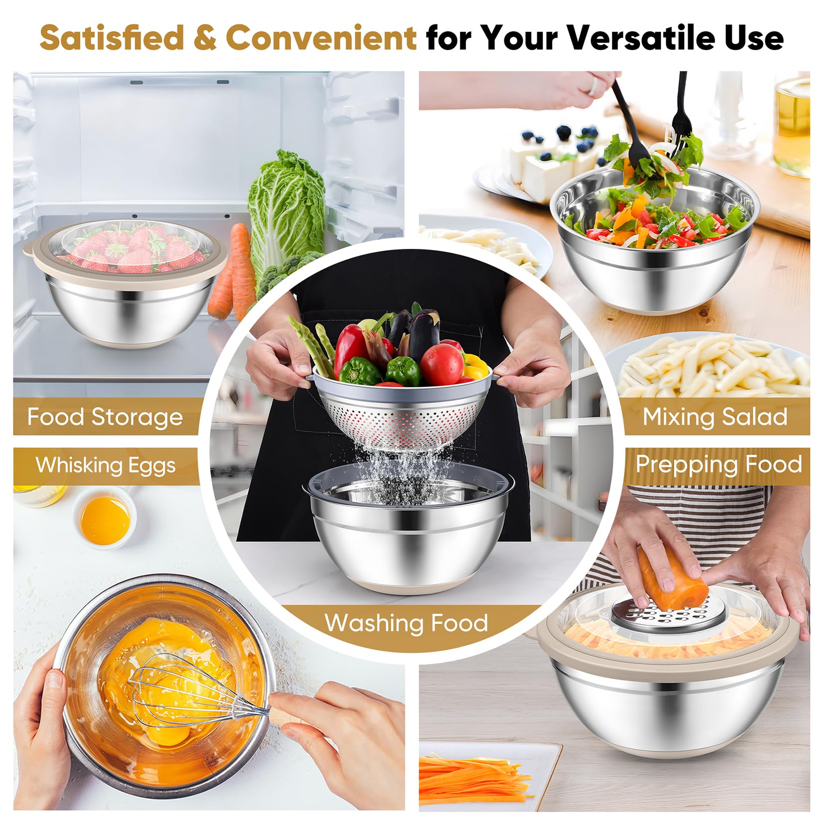 P&P CHEF see through airtight lid keeps contents visible and spill free.