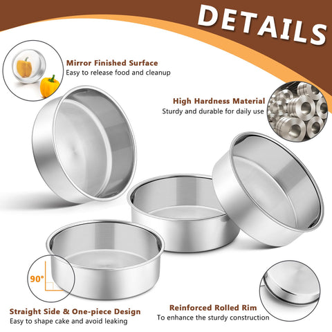 P&P CHEF smooth-edge design facilitates clean cake release.