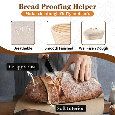 P&P CHEF natural material promotes crispy crust and soft crumb.