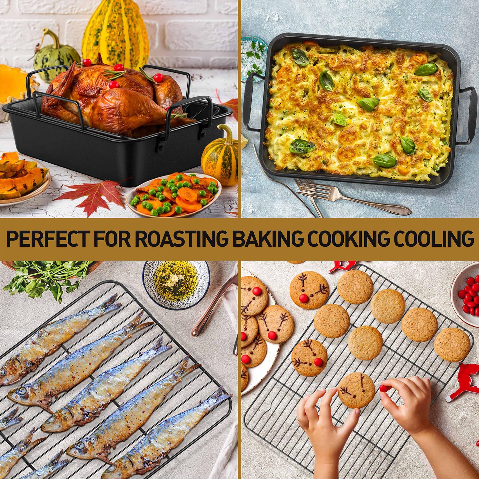 P&P CHEF durable stainless steel core resists deformation and rust.