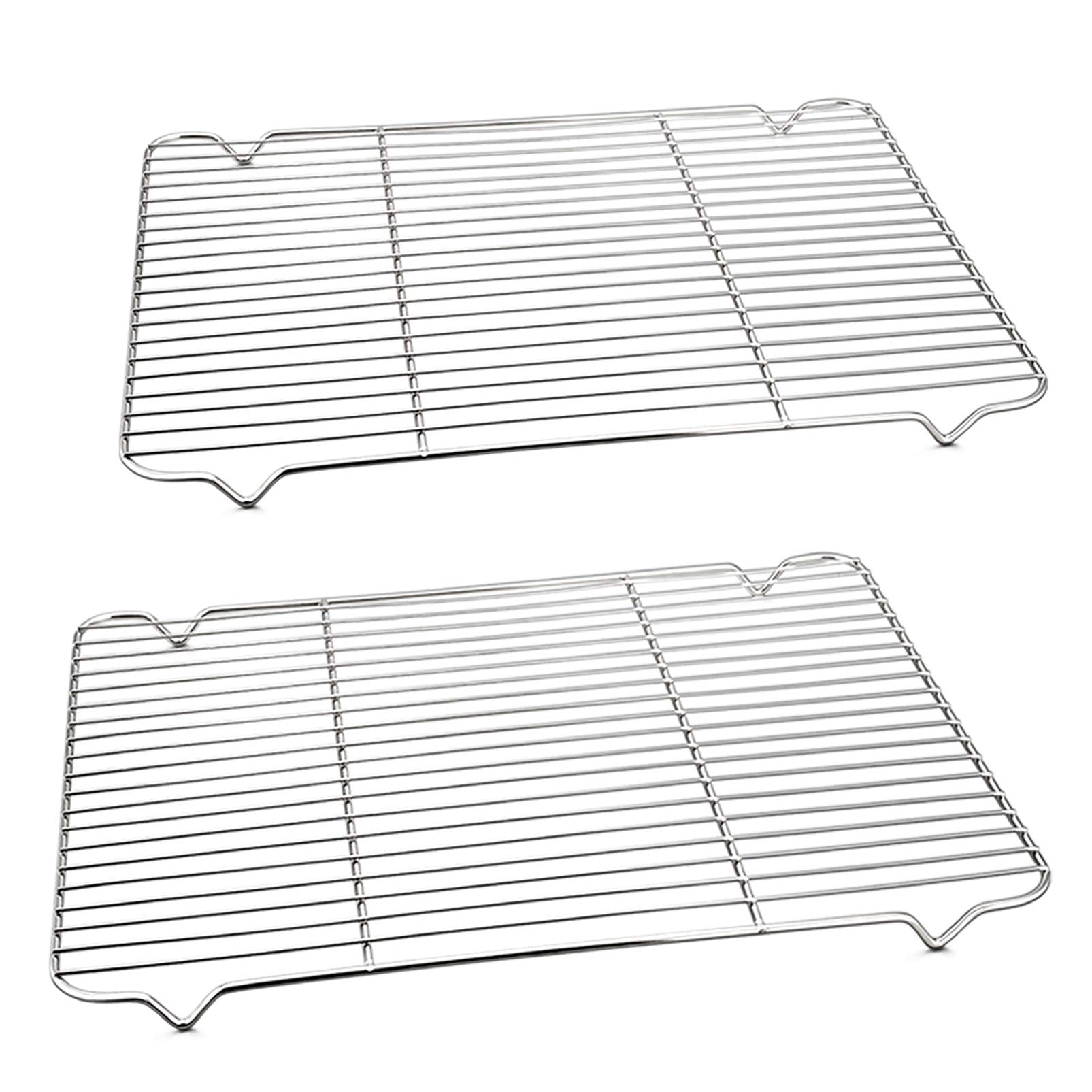 P&P CHEF cooling rack 2-pack with a 16.6 by 11.5 inch surface for even cooling.