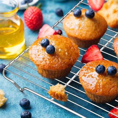 P&P CHEF cooling rack fits ovens and grills for versatile cooking tasks.