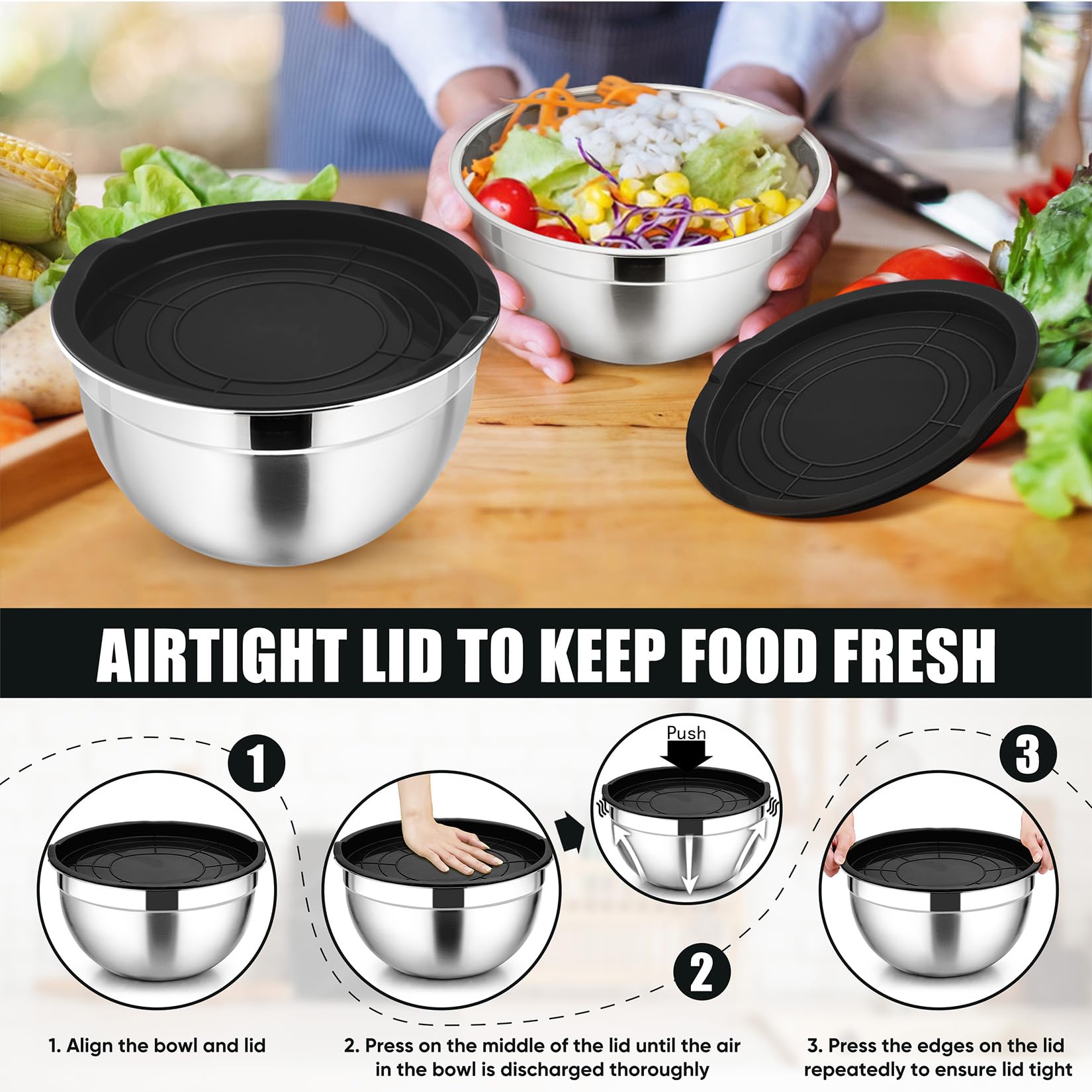 P&P CHEF lids require hand washing to preserve seal.