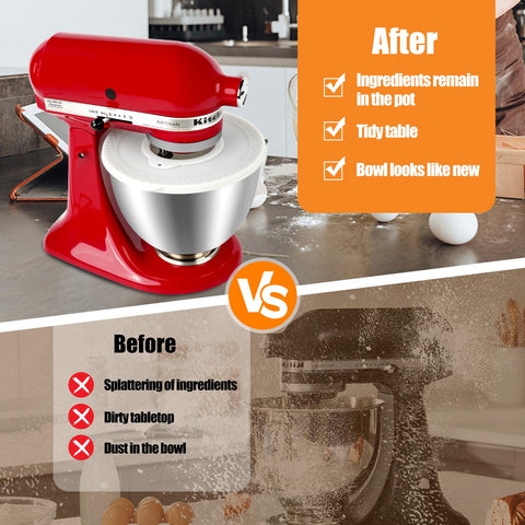 PQPO strong-seal bowl cover keeps mess contained and countertops clean