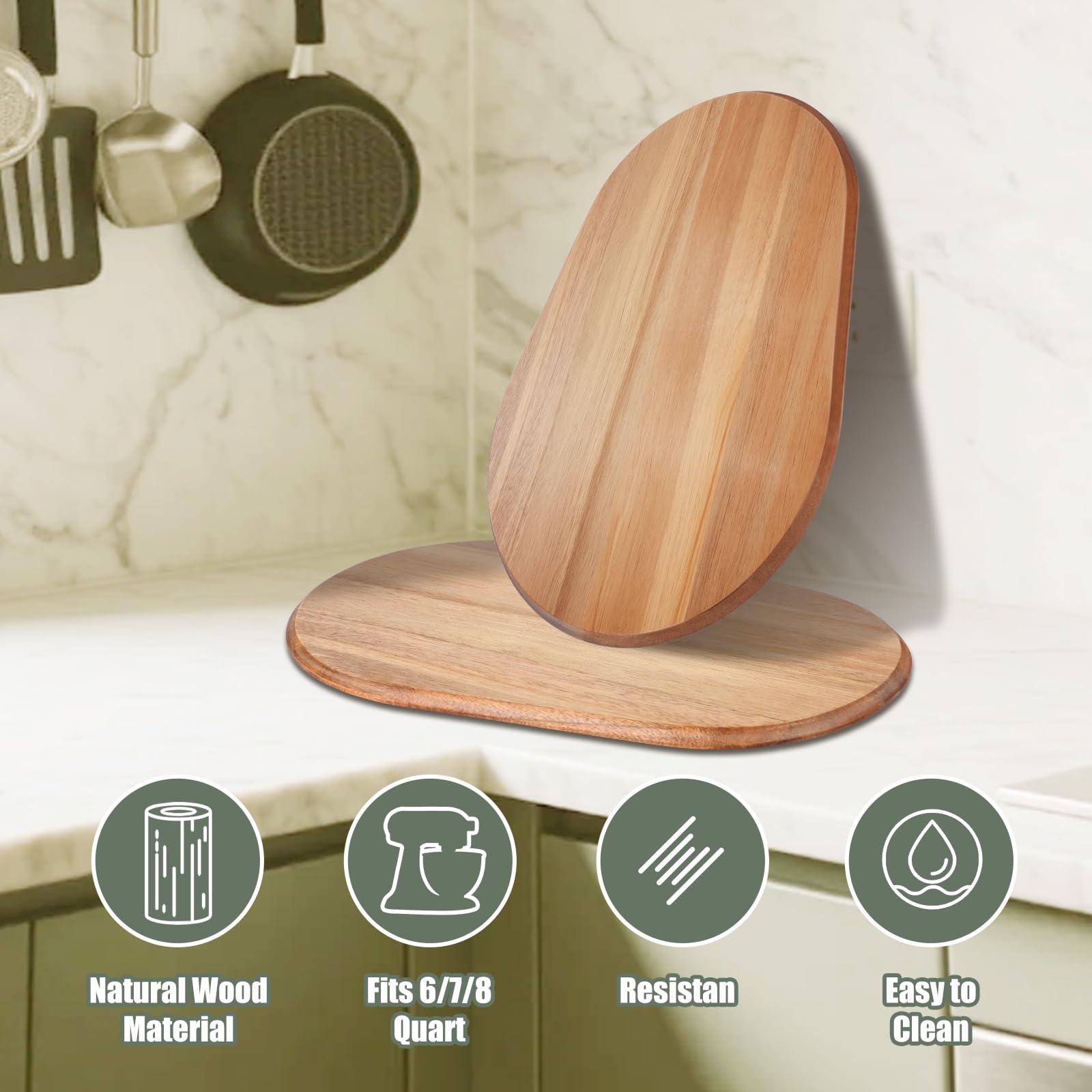 PQPO wooden mixer slider bottom-fit view aligns with the mixer base.