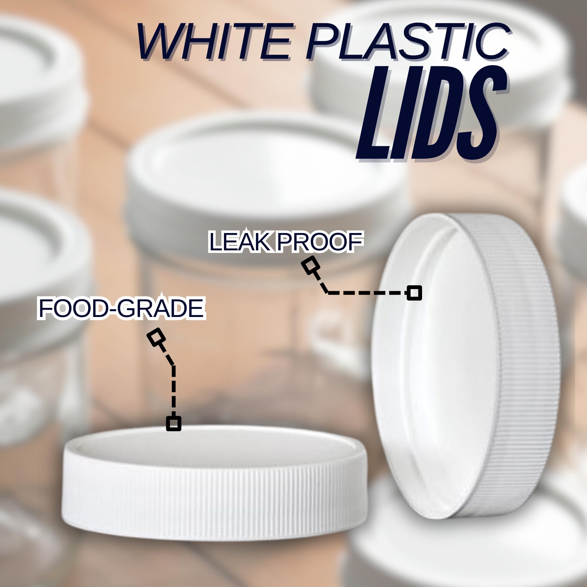 PR1M3 jar with BPA-free plastic lid ideal for jams and sauces.
