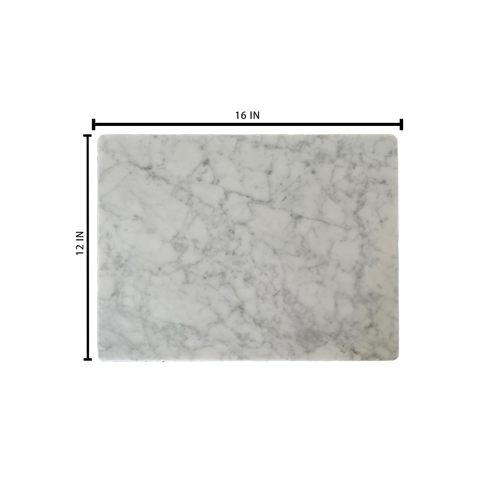 Pracfit marble cutting board with beveled polished edges for safe handling
