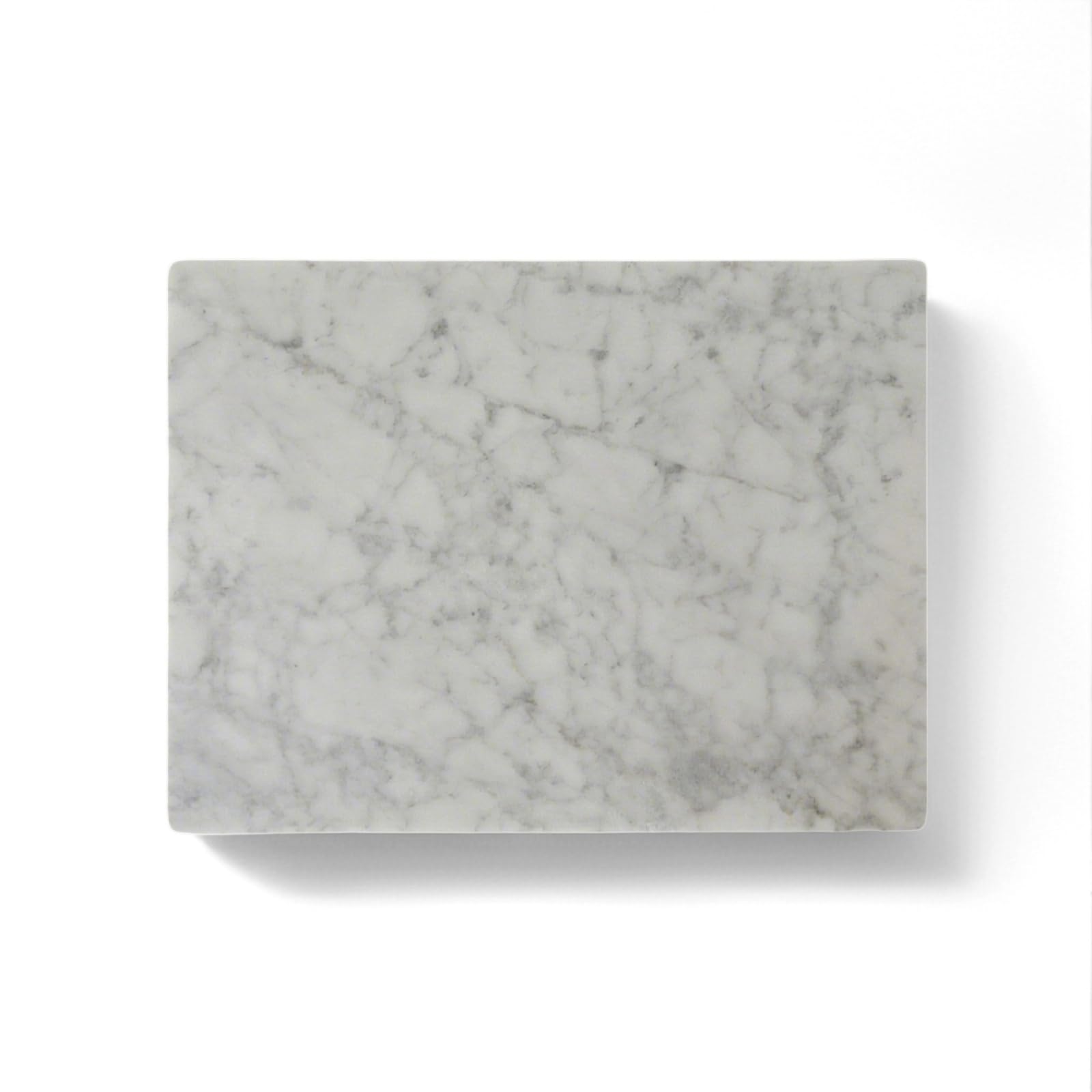 Pracfit natural marble cutting board 12x16 top view, premium pastry prep surface