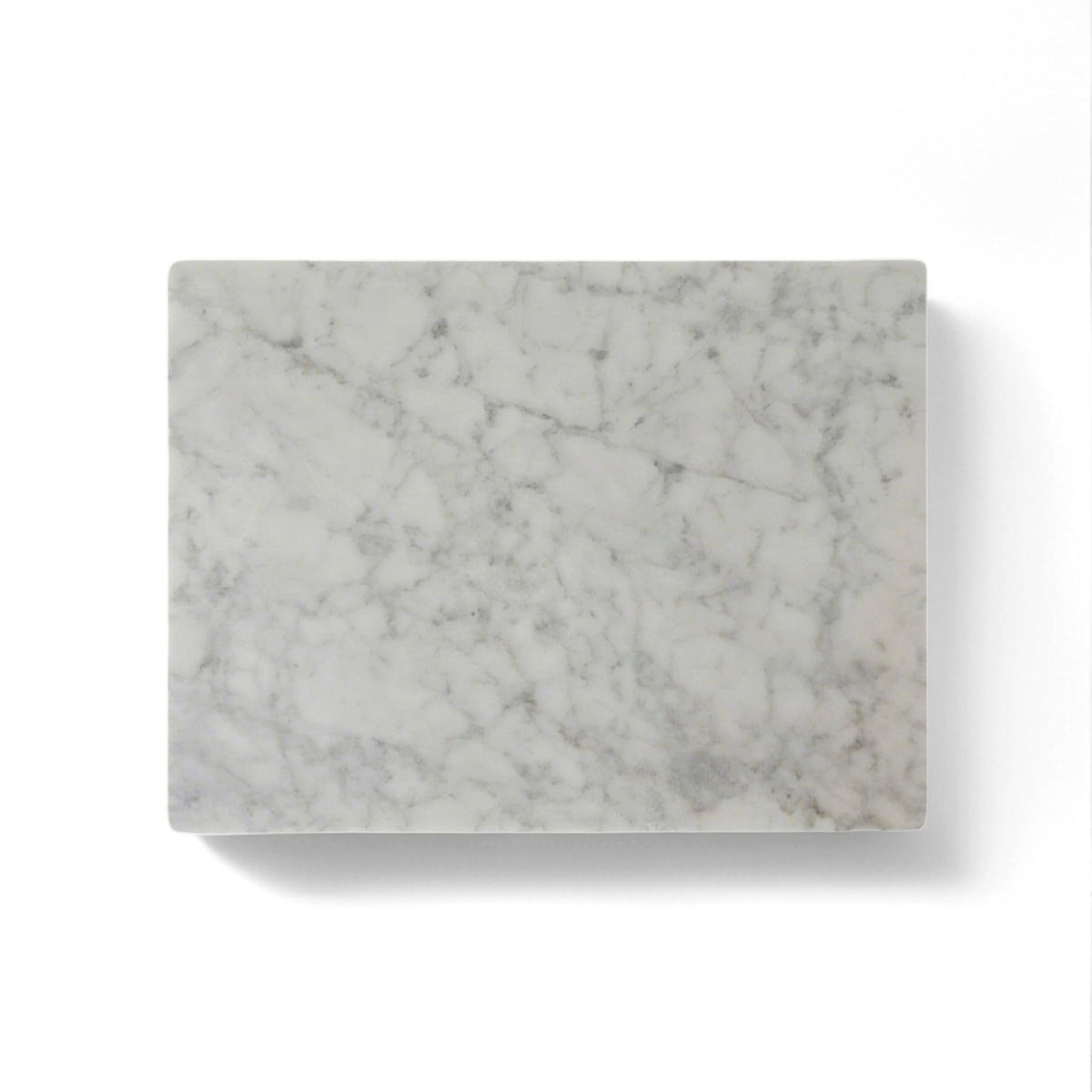 Pracfit natural marble cutting board 12x16 top view, premium pastry prep surface