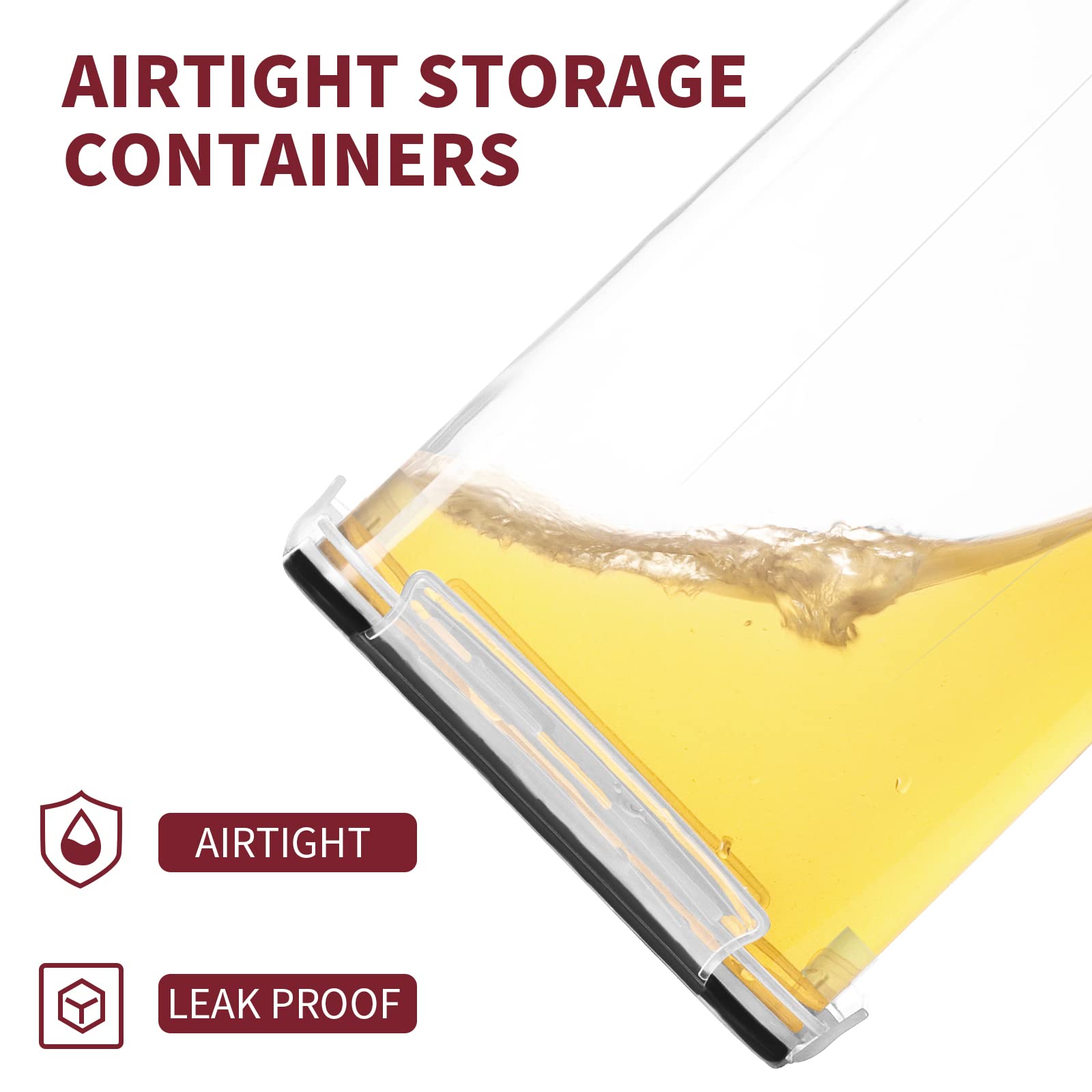 Praki airtight lid close-up showing secure seal design.