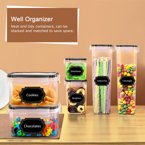 Praki reusable labels and marker help identify foods and stay organized.