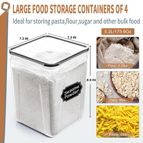 PRAKI side-locking lids with silicone gasket ensure airtight freshness.