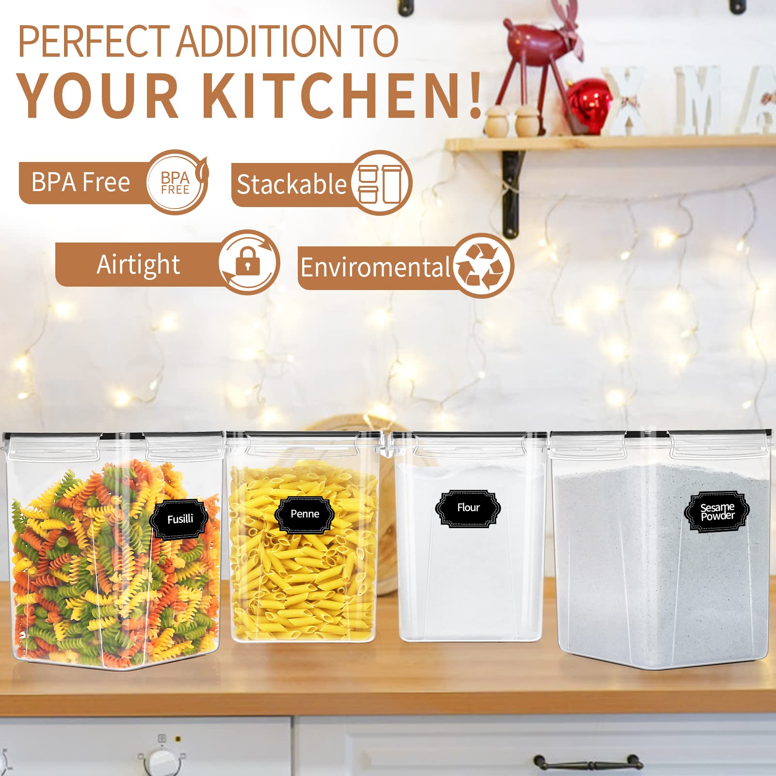 PRAKI stackable design maximizes small kitchens and freezers.