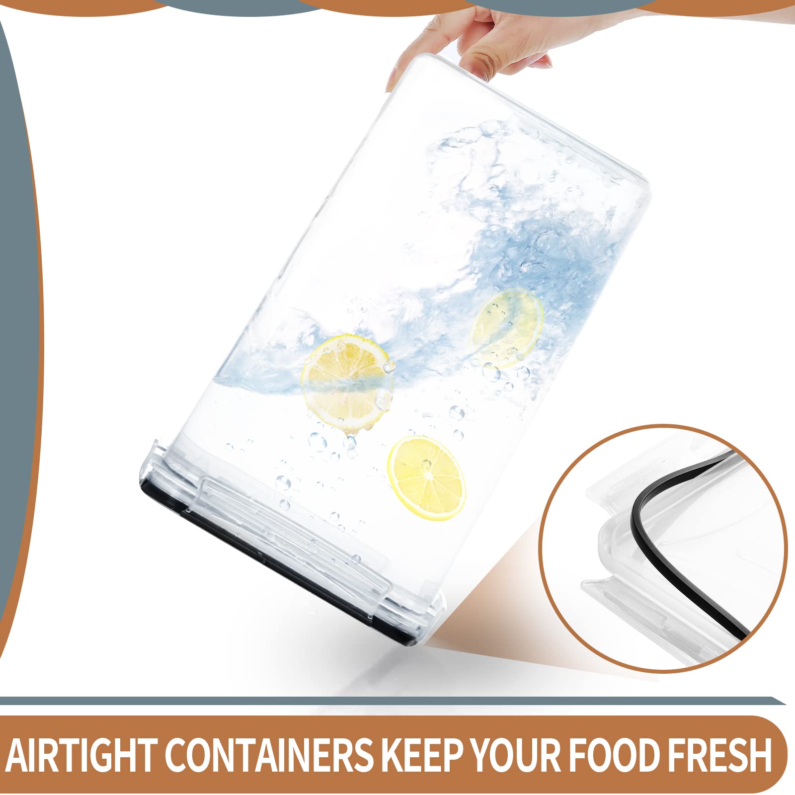 PRAKI transparent containers with contents visible for easy selection