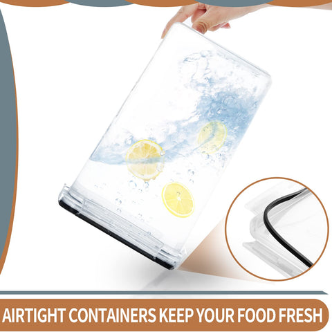 PRAKI transparent containers with contents visible for easy selection