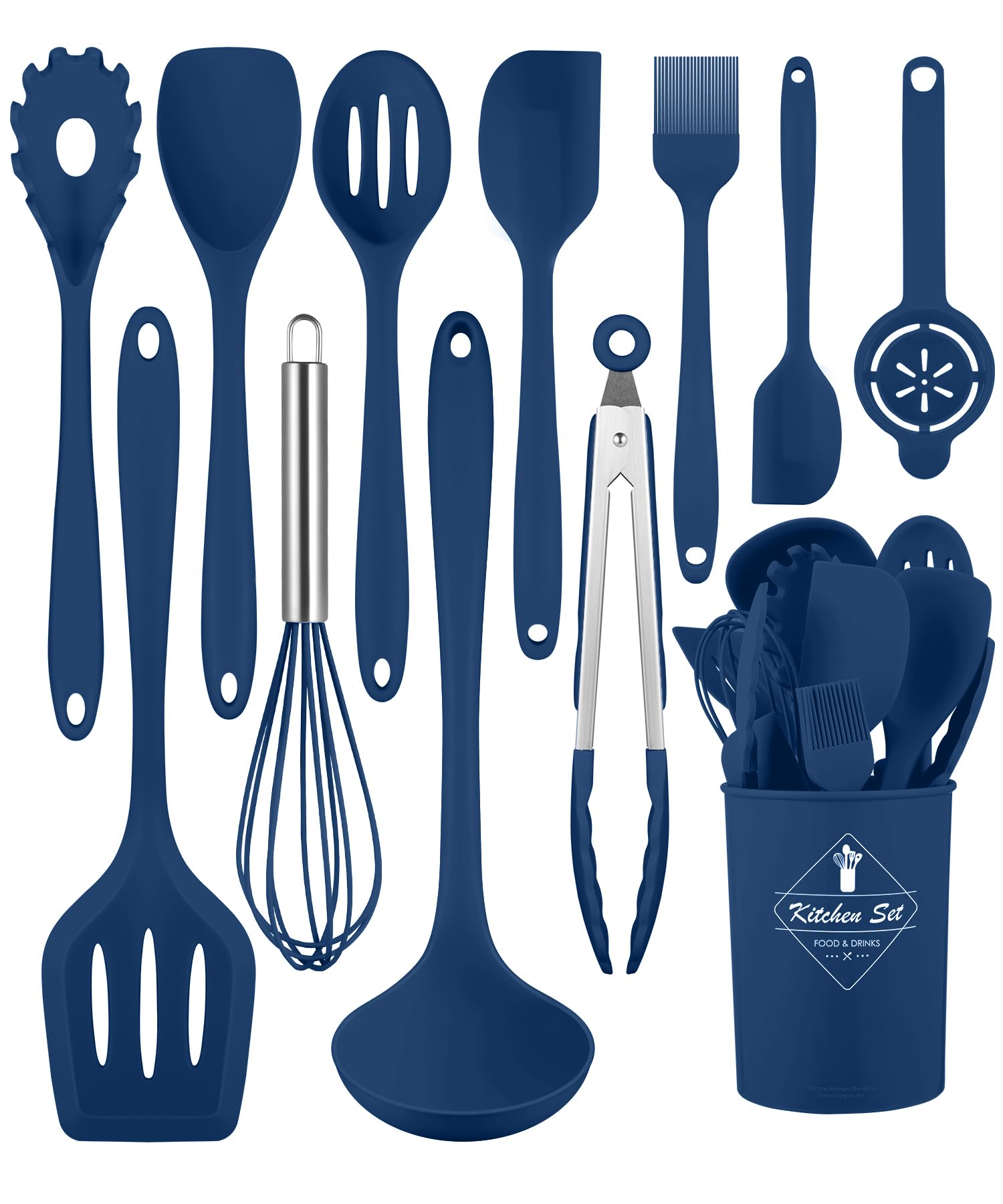 Pranski ladle silicone utensil for smooth serving without scratching nonstick pans.