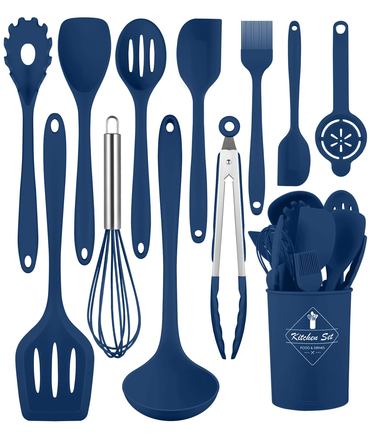 Pranski ladle silicone utensil for smooth serving without scratching nonstick pans.