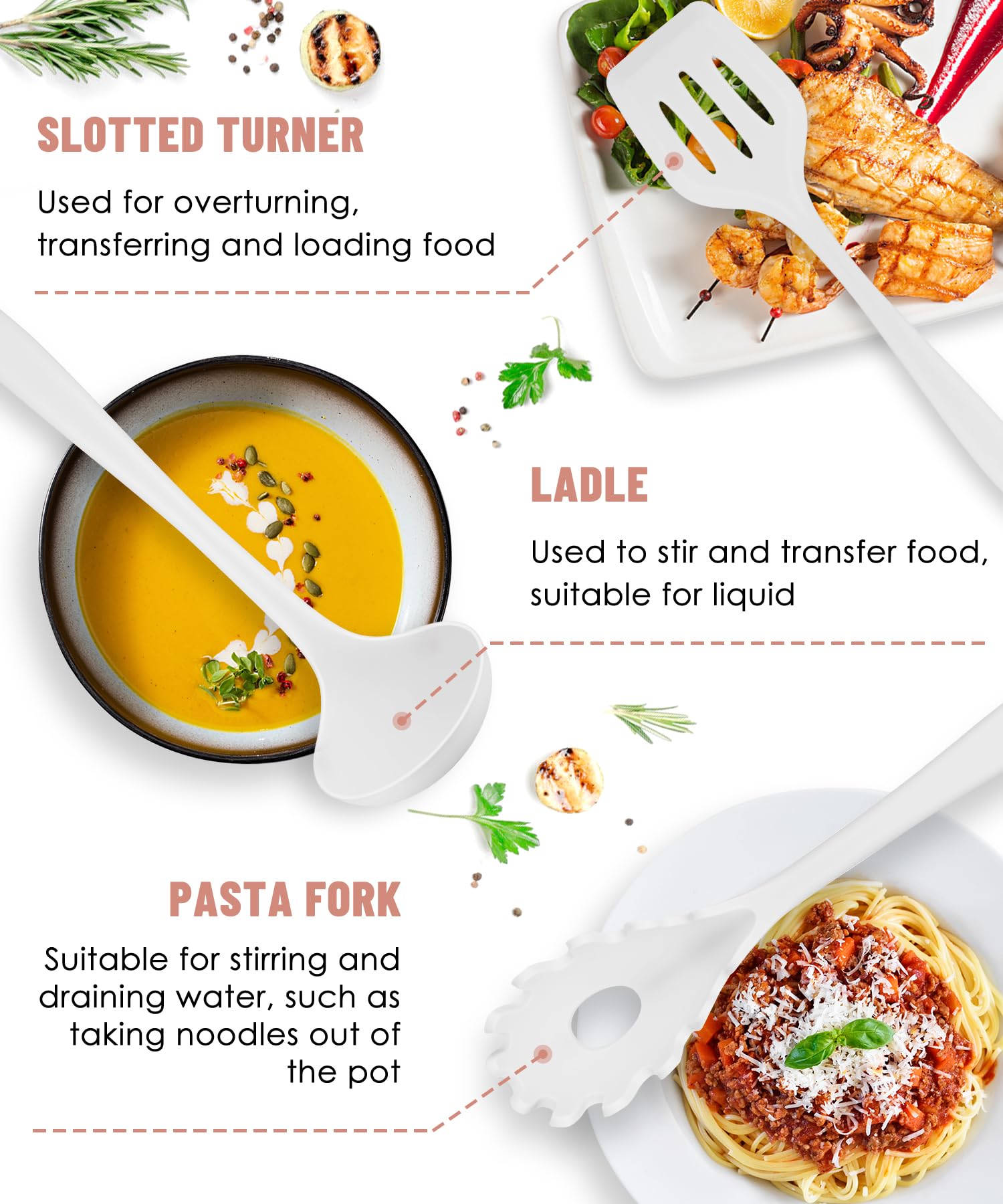 Pranski slotted turner glides under food without scratching nonstick pans