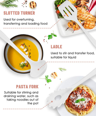 Pranski slotted turner glides under food without scratching nonstick pans