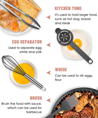 Pranski kitchen tong provides grip without scratching cookware