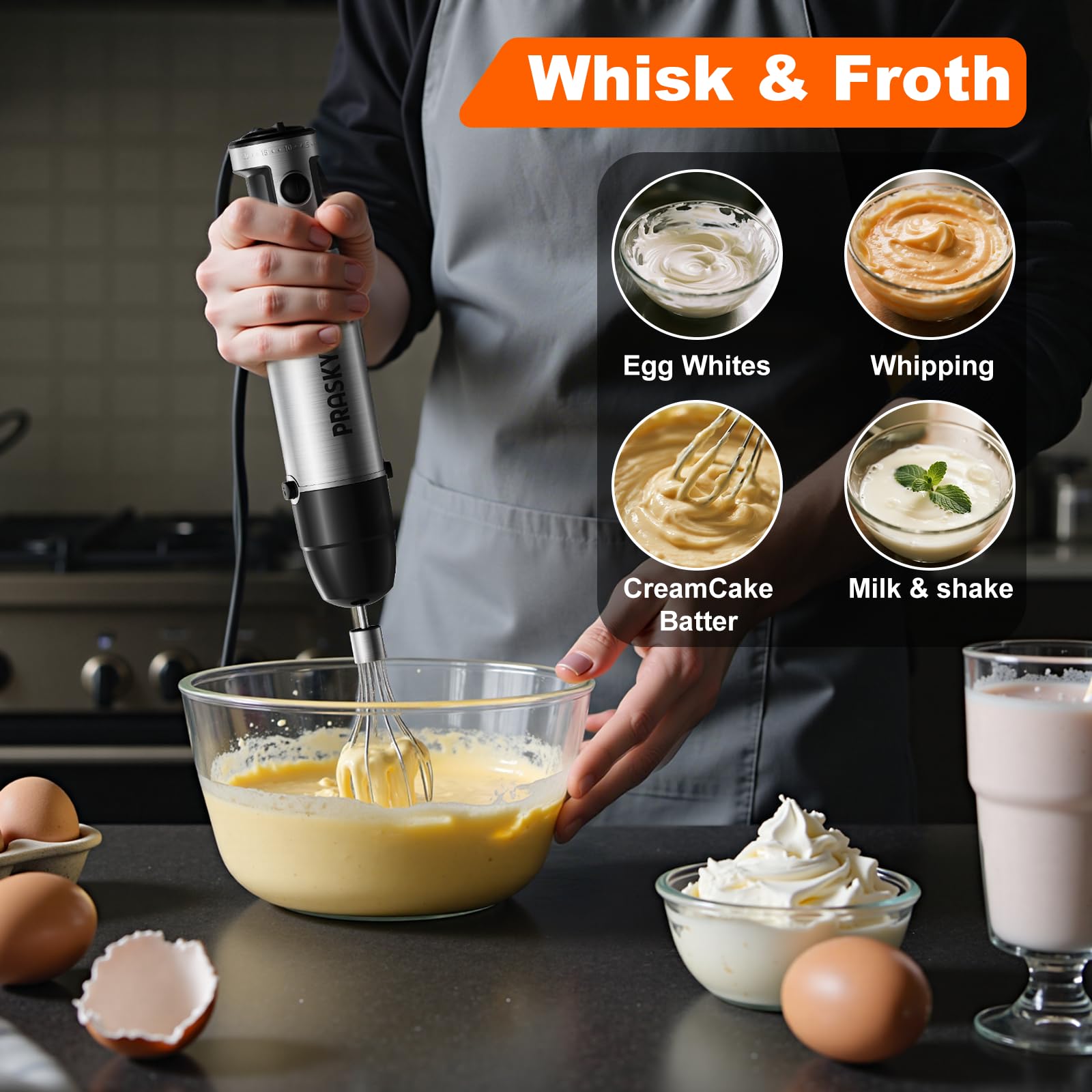 Prasky 600ml blending cup for convenient recipe prep.