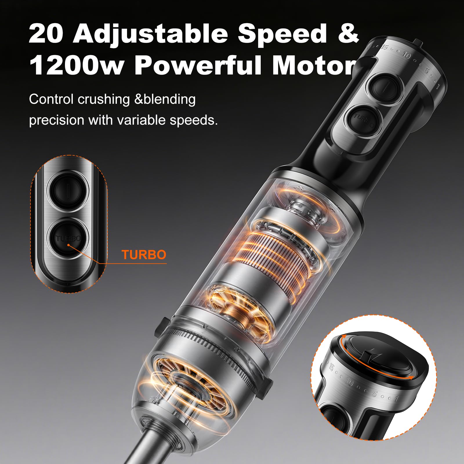 Prasky turbo boost mode powers through tough ingredients.