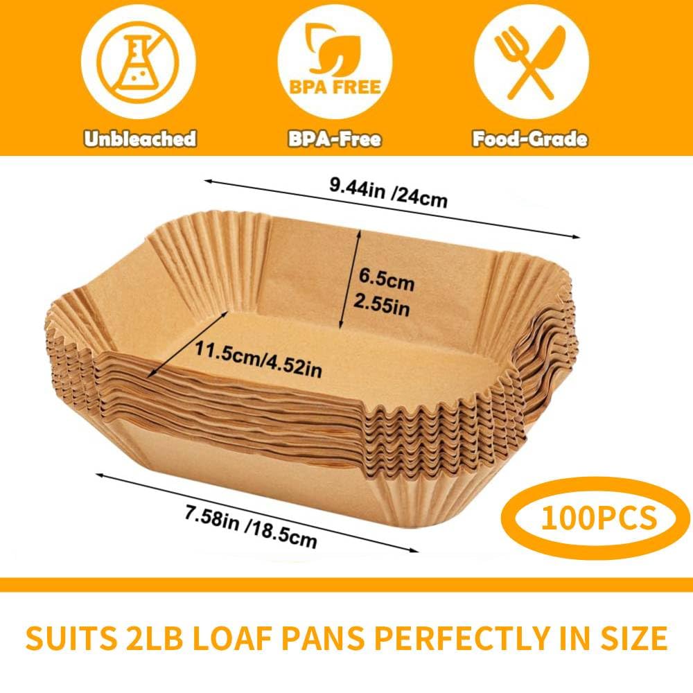 prcmsafldbp loaf pan liners with heat-resistant coating for easy release