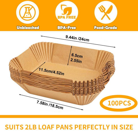prcmsafldbp loaf pan liners with heat-resistant coating for easy release