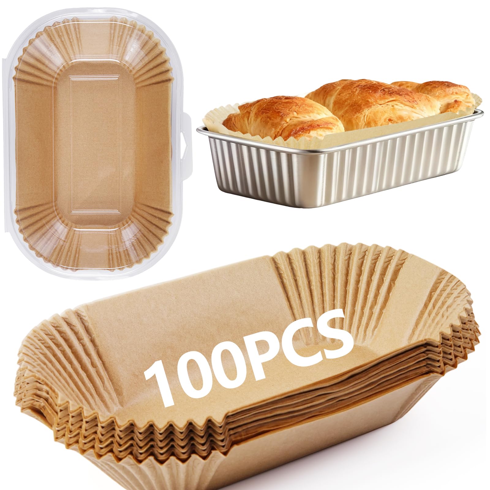 prcmsafldbp loaf pan liners rectangular shape fit 9x5 pans for even baking