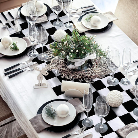 Preboun race-inspired decor creates chic dining table ambiance