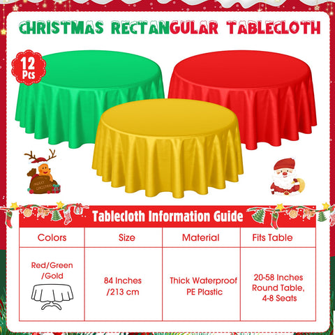 Preboun disposable waterproof tablecloth 84in enables quick cleanup after celebrations.