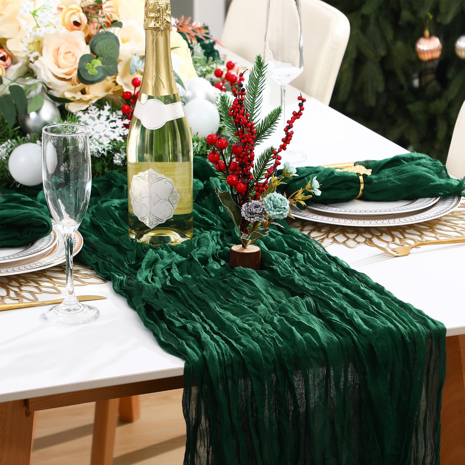 Preboun durable cheesecloth material designed for easy care and reuse