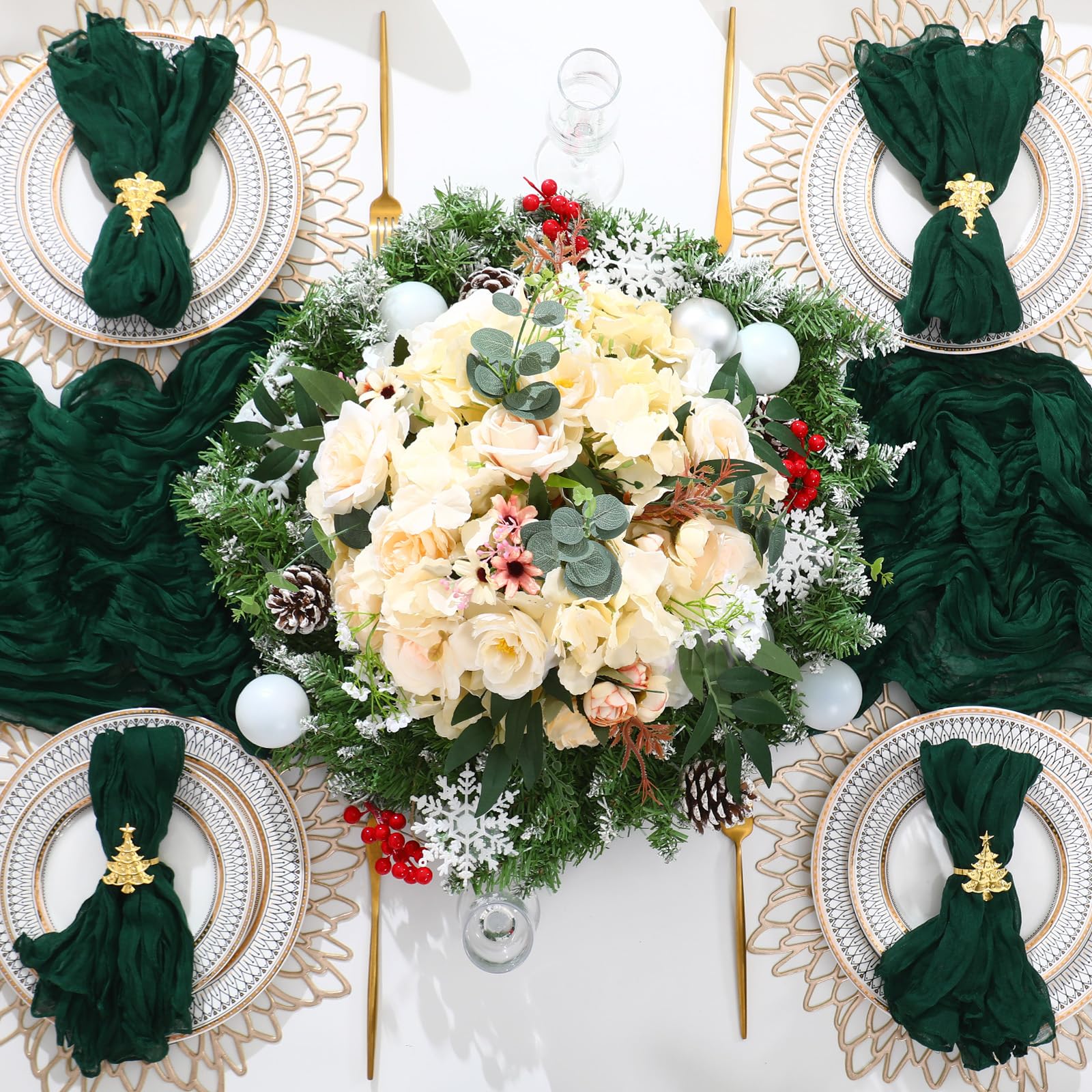 Preboun easy-clean Christmas dining ensemble for festive occasions