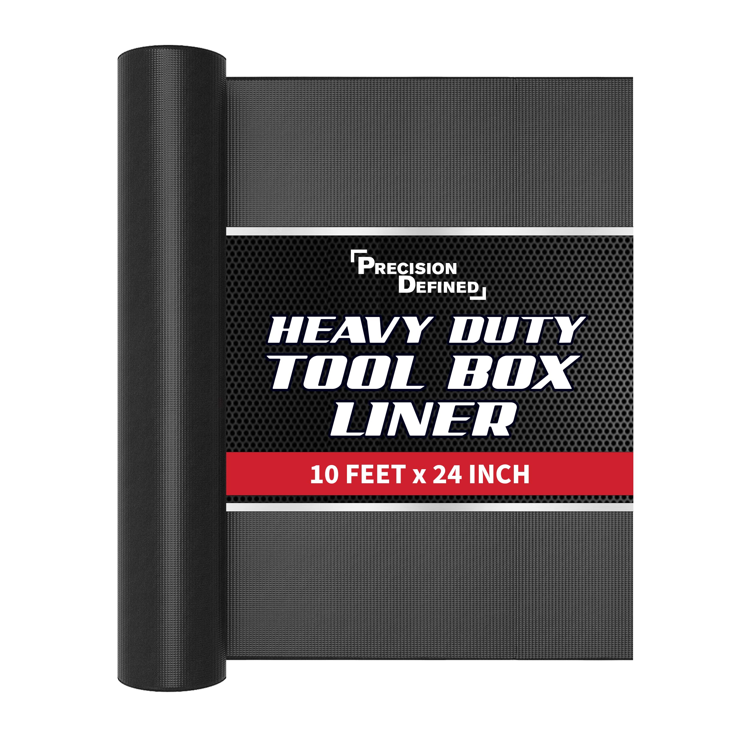 Precision Defined tool box liner with flat grid lines for quick cuts and precise layouts.