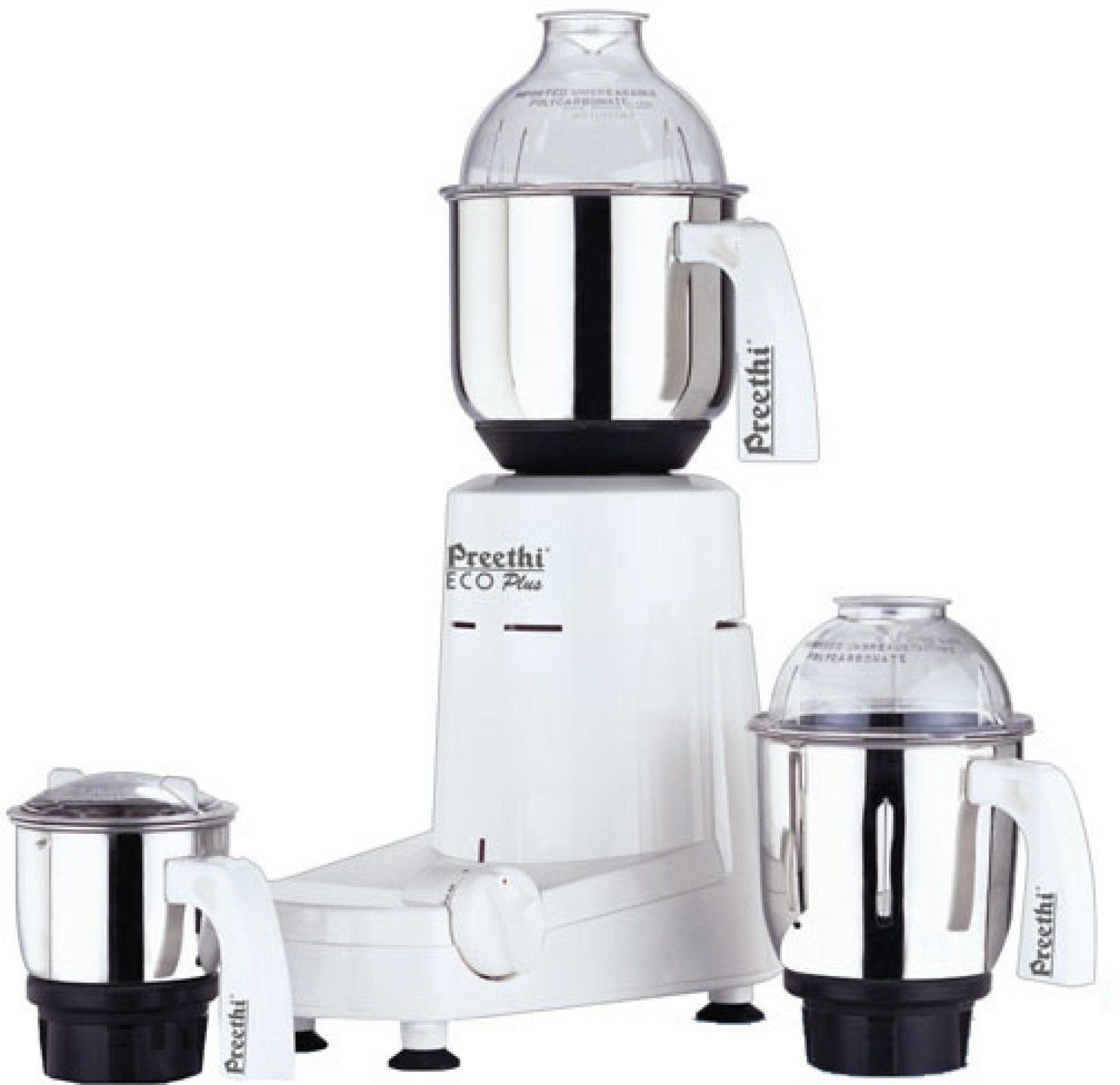 Preethi Eco Plus 550W motor detail for efficient grinding.