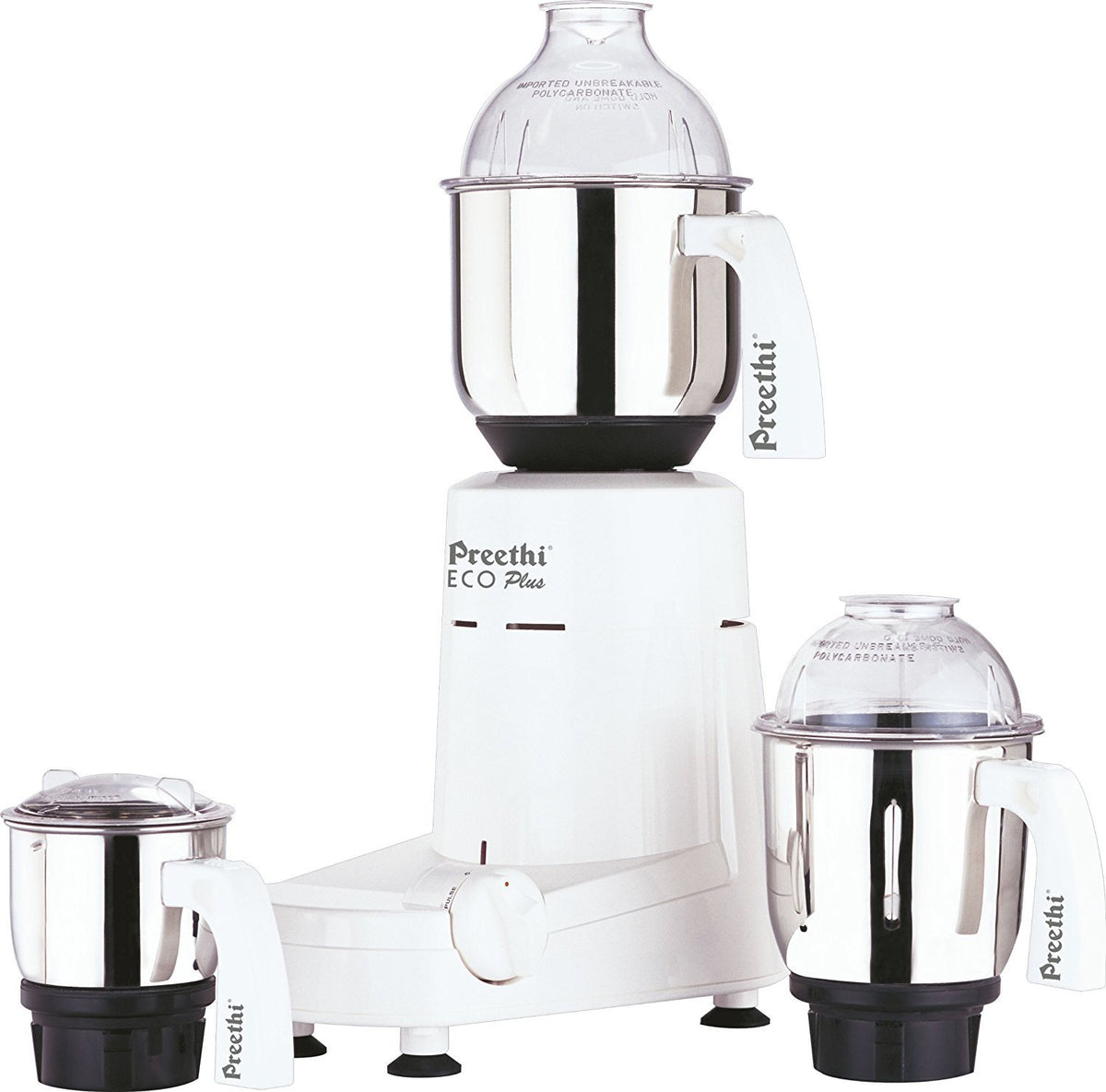 Preethi Eco Plus jar assembly for versatile grinding.