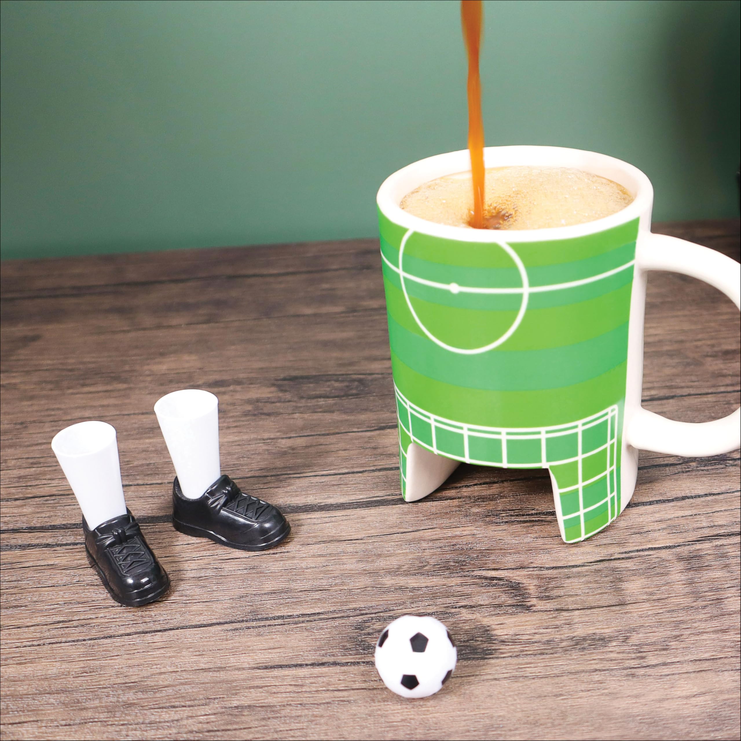 Premium Innovations Soccer Mug doubles as office decor that sparks conversations