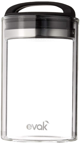 Prepara Evak Fresh Saver glass container demonstrates airtight design for extended freshness.