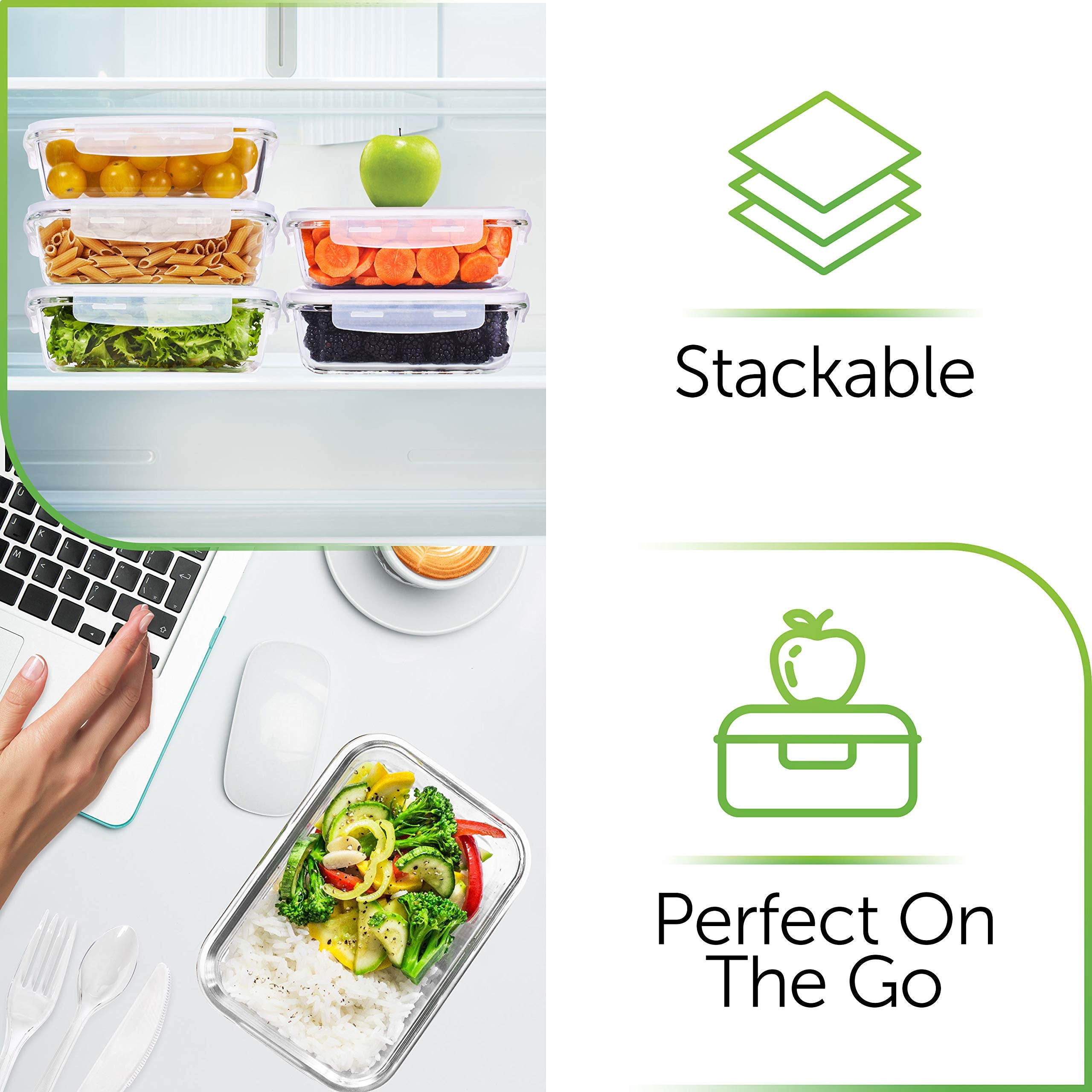 PrepNaturals multi-compartment design supports portion control and organization.