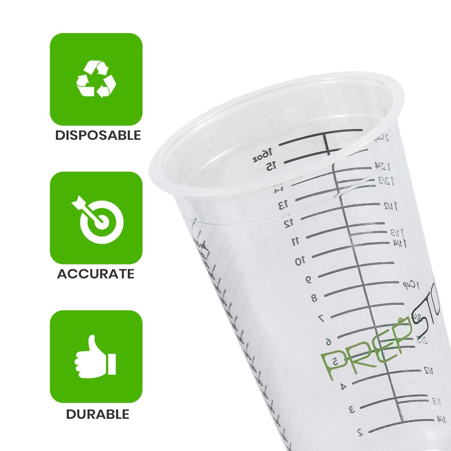 PrepStor durable reusable plastic cups reduce waste and save money