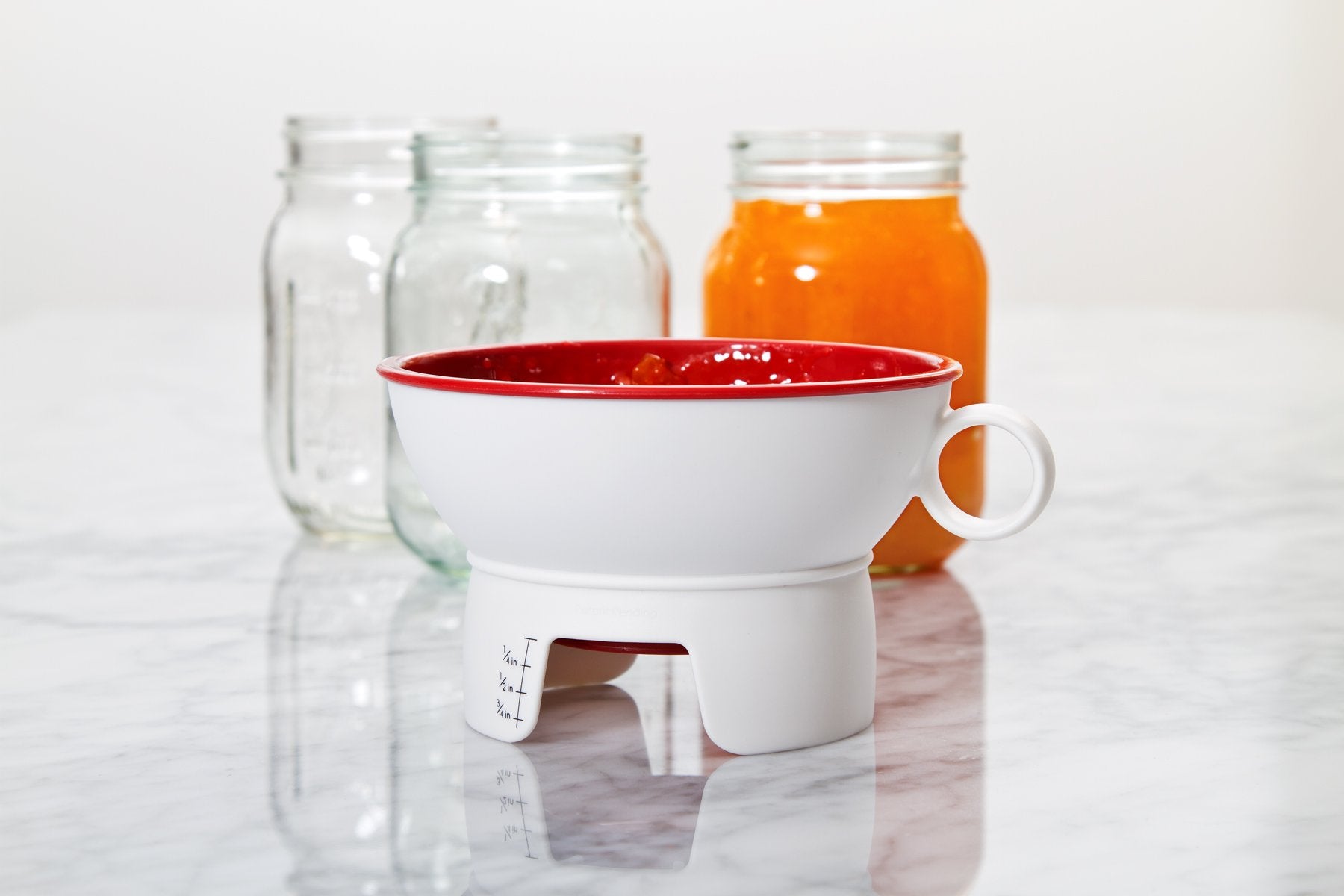 PrepWorks Canning Funnel fits wide and regular mouth jars for versatile use