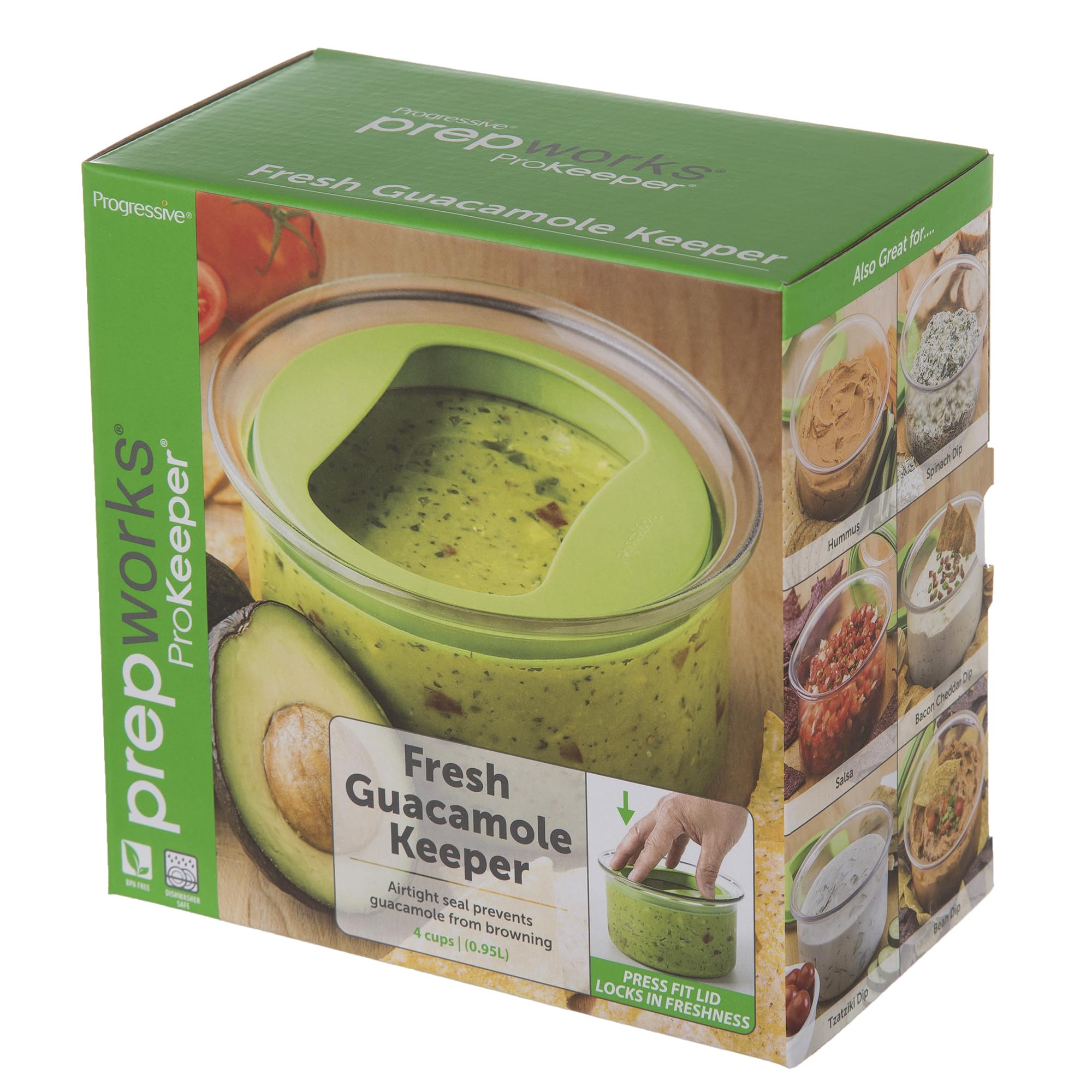 Four-cup capacity PREPWORKS ProKeeper ideal for multiple avocados.