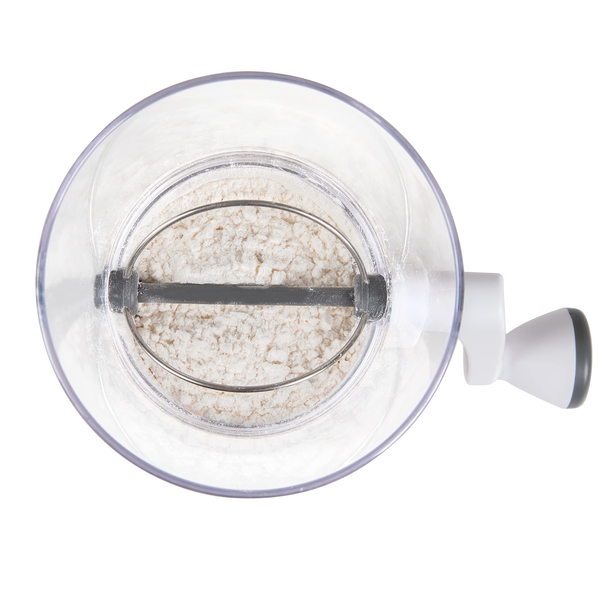 PrepWorks Quick Sifter showing 2-cup capacity for small batches