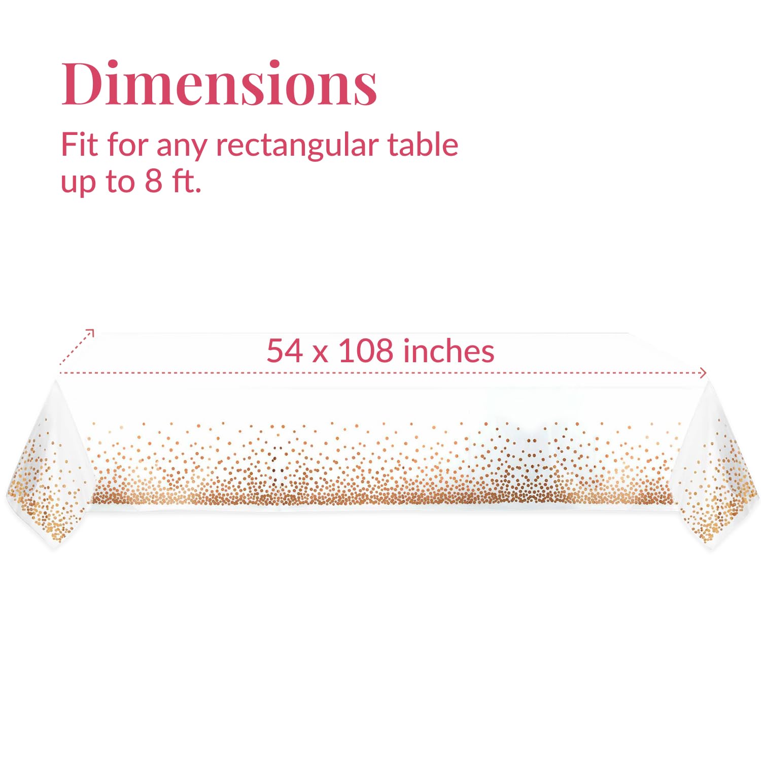 Prestee heavy-duty waterproof tablecloth protecting a table during an event