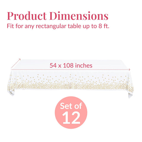 Prestee waterproof and stain-resistant cover keeps 54x108 inch tables clean.