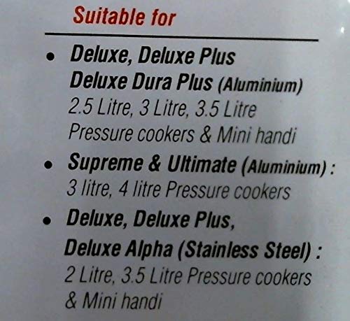 Self-compensating rubber seals lids precisely on Prestige cookers.