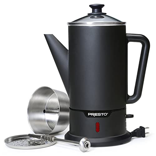 Stainless steel pot on the Presto 02815 with durable construction.