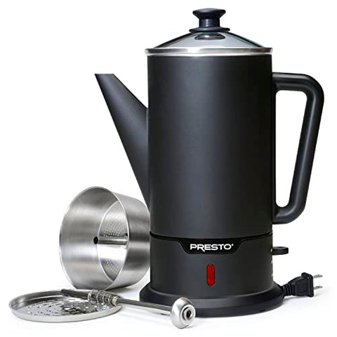 Stainless steel pot on the Presto 02815 with durable construction.